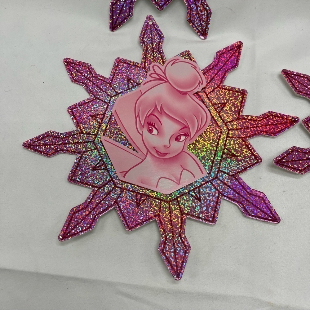 Vintage Disney Store Holiday Snowflakes Store Display Props Princess - Picture 4 of 6